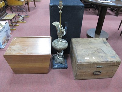 Lot 1611 - Table Lamp as Ewer on Marble Base, 70cm high...
