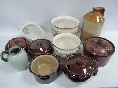 Lot 1138 - Ceramics, including two large Portuguese...