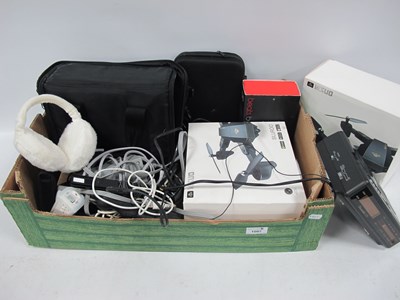 Lot 1097 - Electronics, including a bagged Sanyo PLC-SW20...