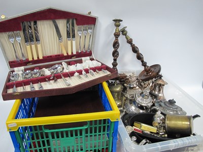 Lot 1071 - Metalware, including a four-piece...