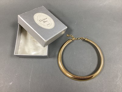 Lot 265 - Christian Dior; A Gilt Coloured Snake Style...