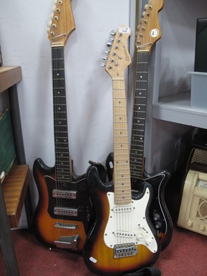 Lot 1256 - Guitars - Elevation, Kay E100 (faults),...