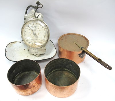 Lot 1542 - Copper Coking Pan, 23cm diameter, plus lid,...