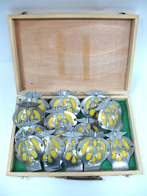 Lot 1504 - AA Vintage Chrome Car Badges, including...