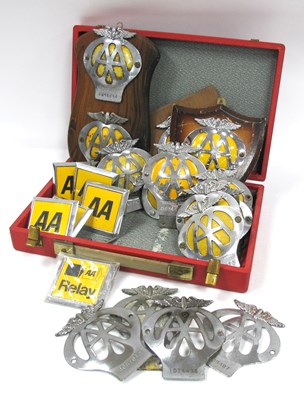 Lot 1478 - AA Vintage Chrome Car Badges, including...