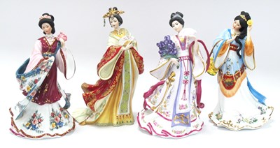 Lot 1303 - Four Lena Liu Danbury Mint Porcelain Figurines:...