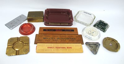 Lot 1479 - Breweryana - Advertising crib boards for Banks'...