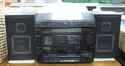 Lot 1235 - Hitachi Four-piece Music System, including HRD-...