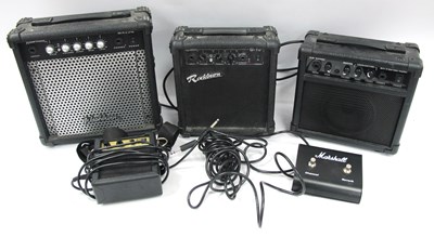 Lot 1072 - Assorted Guitar Amplifiers: Washburn WA15G,...