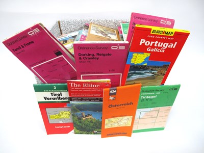 Lot 1201 - Vintage Travel Maps in a Very Large Quantity,...