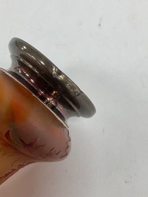 Lot 1017 - A Daum Nancy Glass Cameo Vase, of tapered form...