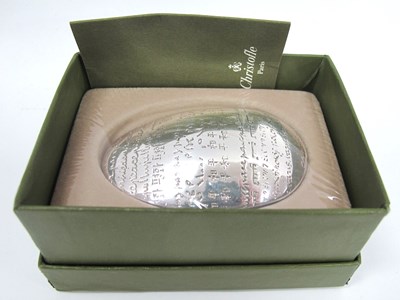 Lot 1409 - A Christofle Silver Plated Egg-Shaped...