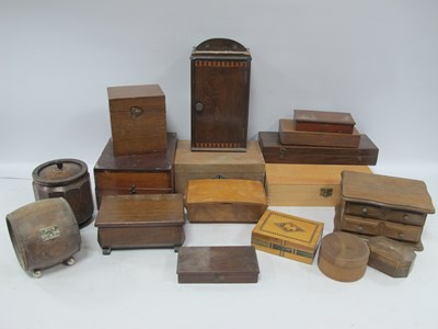 Lot 1170 - Wooden Boxes, including Rosewood specimen,...