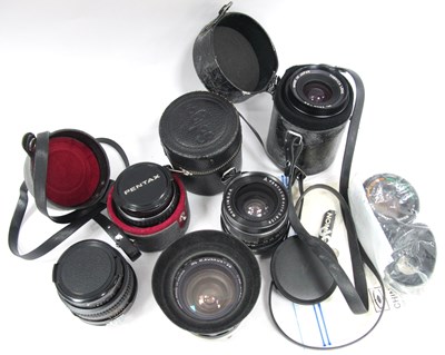 Lot 1494 - Camera Lenses; Asahi Pentax SMC Pentax-M 28mm...