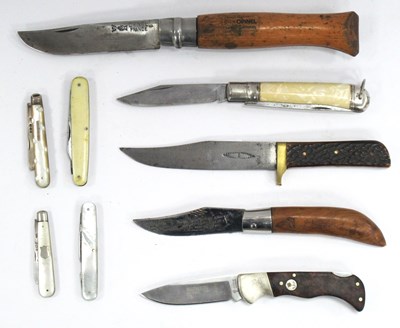 Lot 1302 - A Brookes and Crookes Sheffield Hunting Knife,...