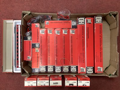 Lot 456 - Eighteen Jouef HO gauge wagons, coaches and...