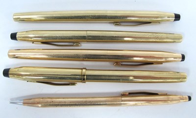 Lot 1403 - A Collection of Cross Rolled Gold Pens, to...