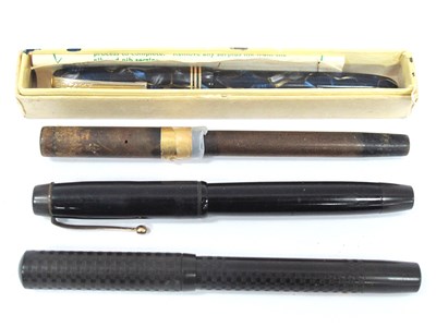 Lot 1402 - A Collection of 14K Gold Nibbed Fountain Pens,...