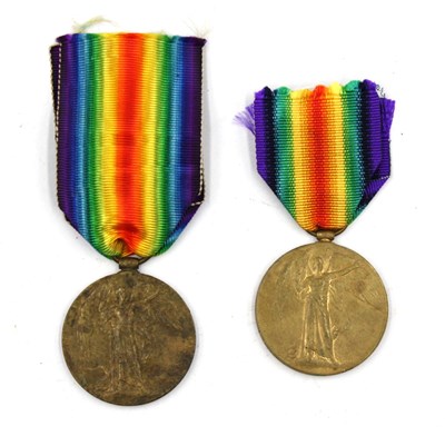 Lot 561 - WWI West Yorkshire Regiment Victory Medals (x...