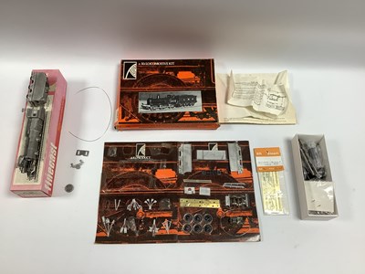 Lot 598 - Parts of three 00 gauge metal locomotive kits:...