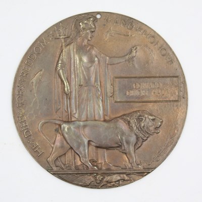 Lot 552 - WWI West Yorkshire Regiment Death Penny...