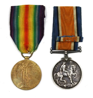 Lot 579 - WWI West Yorkshire Regiment Duo British War...