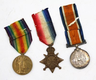 Lot 571 - WWI West Yorkshire Regiment Trio, 1914-15 Star...
