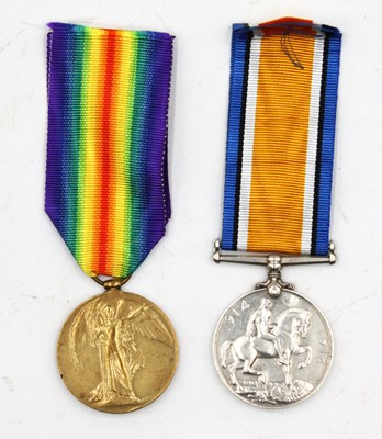Lot 555 - WWI West Yorkshire Regiment Duo, British War...