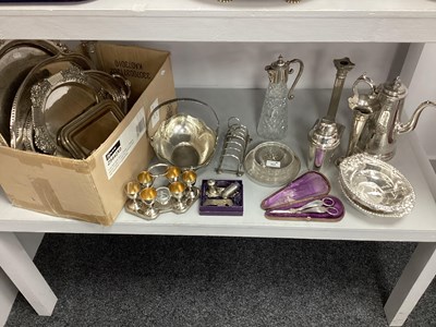 Lot 355 - A Collection of Plated Ware, including a...