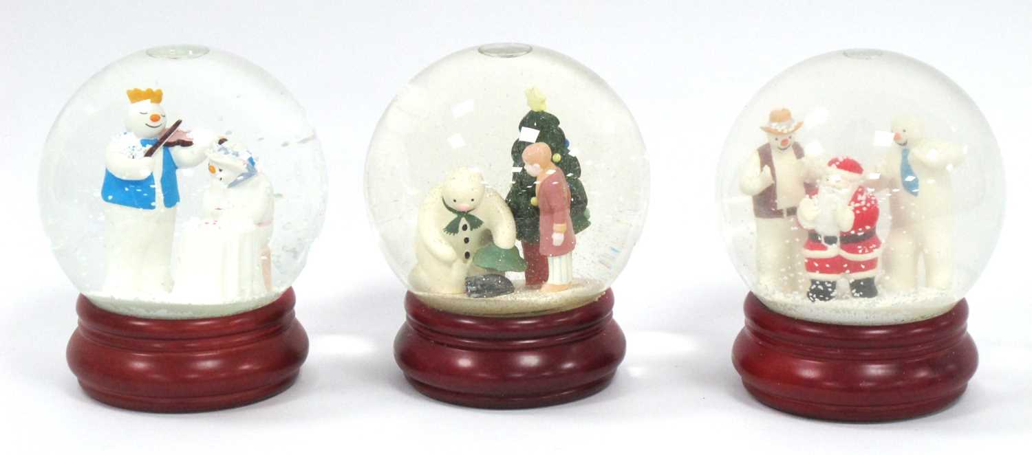 Lot 1093 - Three Coalport Characters Snowman Series Snow...