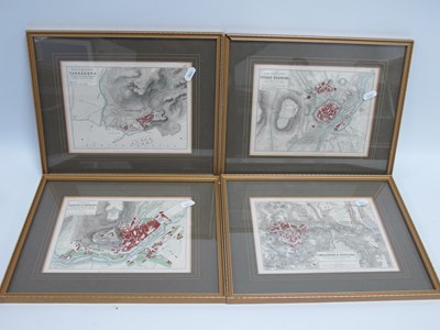 Lot 387 - Framed Hand Coloured Map Engravings from...