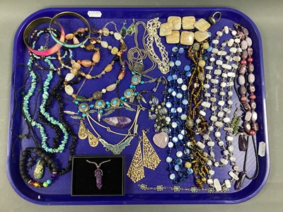 Lot 300A - A Collection of Hardstone and Other Jewellery,...