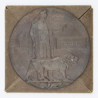 Lot 684 - WWI West Riding Regiment Death Penny Memorial...