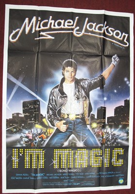 Lot 1444 - Michael Jackson, 'I'm Magic' Italian Poster,...
