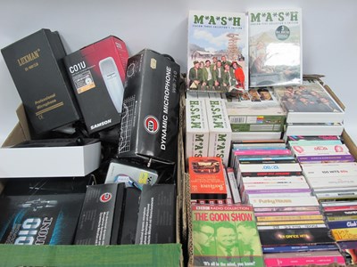 Lot 1053 - Microphones, cassettes and CDs of mixed genres,...
