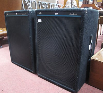 Lot 1237 - A Pair of Peavey EuroSys3 Speakers, size W44 x...