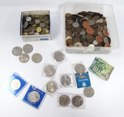 Lot 1489 - Coins, including a quantity of GB and world...