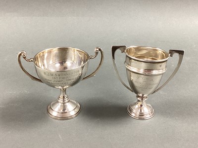 Lot 24 - A Hallmarked Silver Miniature Twin Handled...