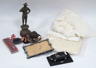 Lot 1382 - Indian White Metal Covered Clog, Christening...