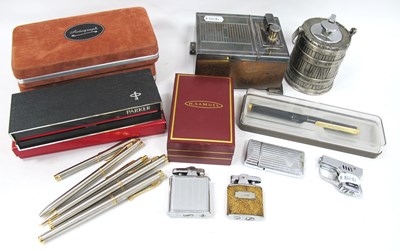 Lot 1483 - Pens and Lighters, including vintage American...