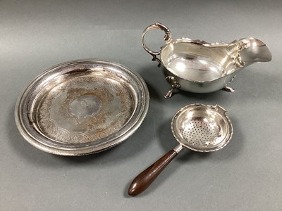 Lot 32 - A Hallmarked Silver Tea Strainer, (repair)...