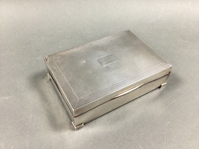 Lot 68 - A Hallmarked Silver Cigarette Box, the hinged...