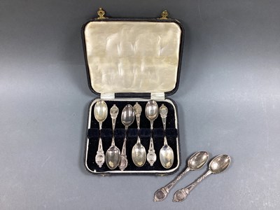 Lot 11 - Eight Hallmarked Silver Teaspoons, (some...