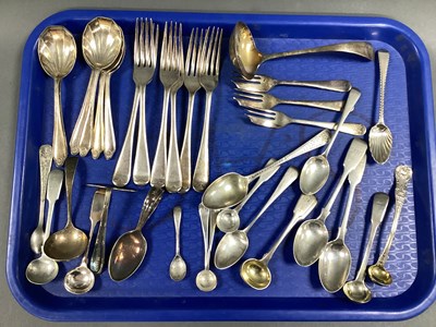 Lot 72 - Hallmarked Silver and Other Assorted Spoons,...