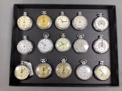 Lot 330 - A Collection of Vintage Smiths Openface Pocket...