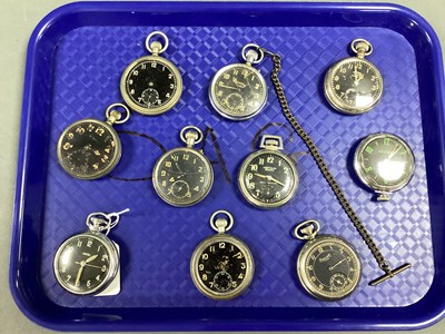 Lot 303 - A Collection of Assorted Vintage Black Dial...