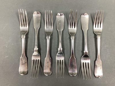 Lot 45 - A Matched Set of Seven Irish Hallmarked Silver...
