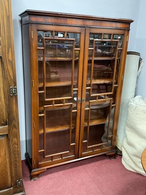 Lot 1637 - Mahogany Bookcase, with twin glazed astragel...