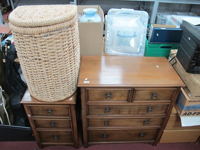 Lot 1605 - Ramblecrest 203 Oak Chest of Drawers, with two...