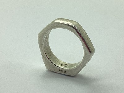 Lot 89 - GUCCI; A Geometric Style Dress Ring, allover...